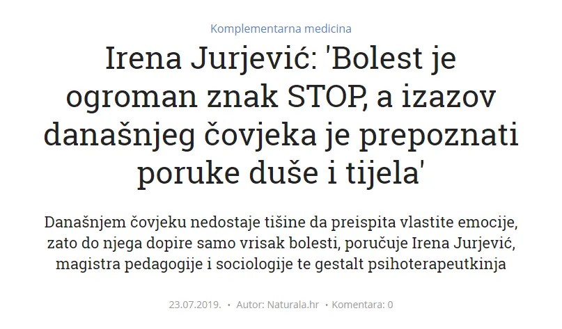 Intervju za Naturala.hr
